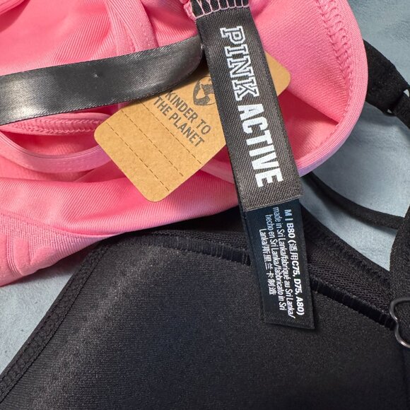Victoria's Secret PINK Active Sports Bras Bundle of 2 New with Tags Size Medium - Picture 7 of 14